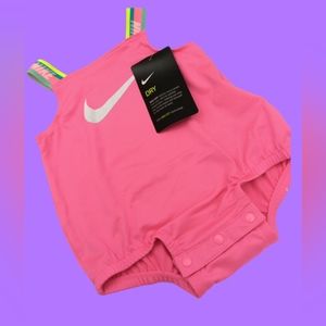 NWT NIKE BABY SWIMSUIT ROMPER HPER PINK VARIOUS SIZES
